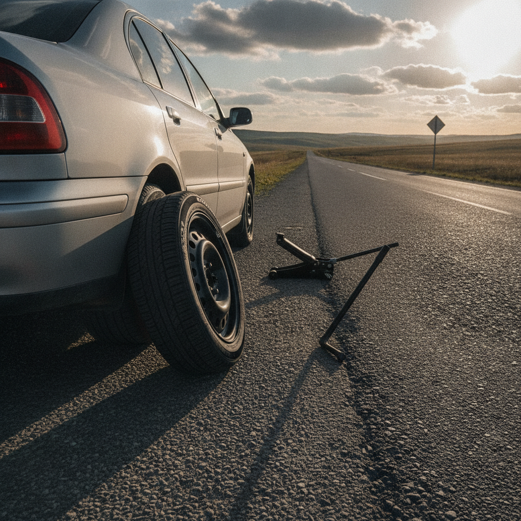 flat tire service
 - no faces and no text